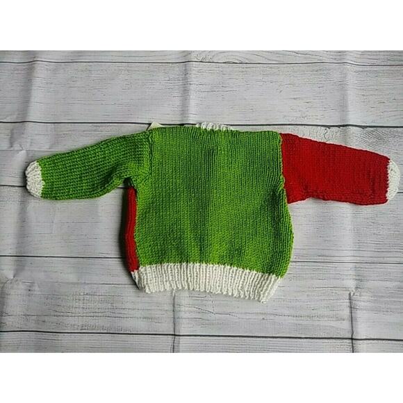 9/12m Handmade Snowman Cardigan - Picture 3 of 4